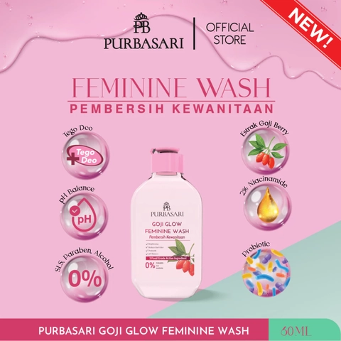 Purbasari - Goji Glow Feminine Wash / Sabun Pembersih Kewanitaan