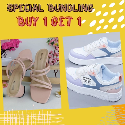 Koekita - Paket Bundling Buy 1 Get 1 Sandal Wanita Keyla & Sepatu Wanita Beyound Space