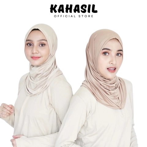 KAHASIL - Hijab Bergo Sport Jilbab Instan Jersey Premium KHS4380