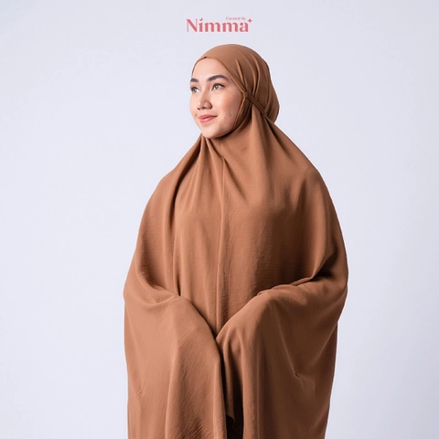 Kamila Bronze - Mukena Airflow CEY Crinkle Tanpa Disetrika & Tidak Menerawang