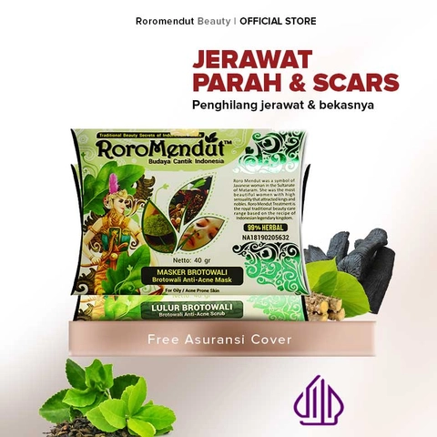 Roro Mendut Skincare - Masker Brotowali dan Lulur Jerawat Brotowali