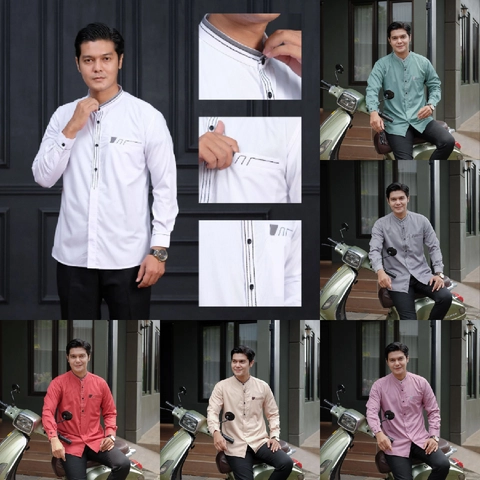 Kois Batik - Baju Muslim Pria Dewasa Modern Simpel Kekinian Keren Motif bagas