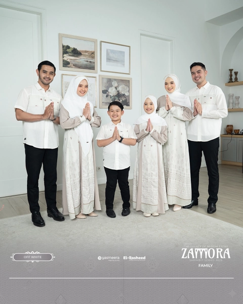 Yasmeera Official - SARIMBIT 2026 ZAMORA SERIES WARNA OFF WHITE