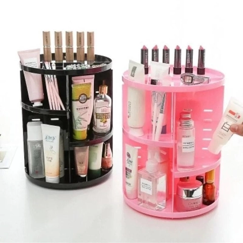 [PO] Orderpedia Kitchen - Rak Kosmetik Berputar 360 Derajat Warna Solid