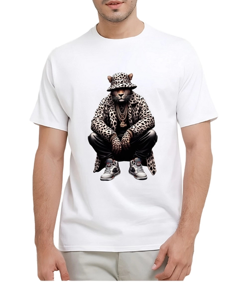 astro - Kaos Pria Gambar 3Dimensi Manusia Leopard