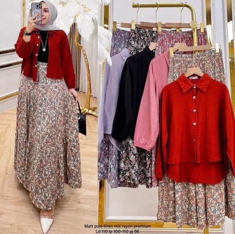 Khisna collection - New set rok best seller Vania rok bunga