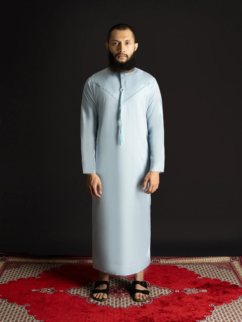 Local Project - Al-Ameer Sky Blue - Jubah Pria Dewasa Gamis Lengan Panjang