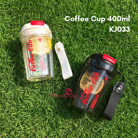 EVM Stockist - Blooming_Deal - Coffee Cup Tumbler Gelas Kopi Plastik 400ml