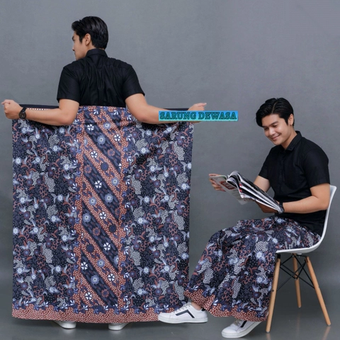 Kois Batik - Sarung Batik Pria Dewasa Baru Bagus Motif fusena