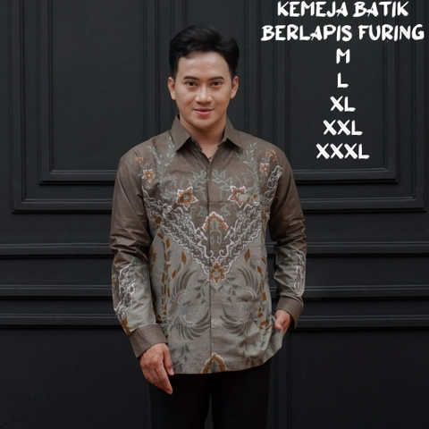 Kois Batik - Kemeja batik pria lapis furing sangat nyaman dipakai motif laksmanan