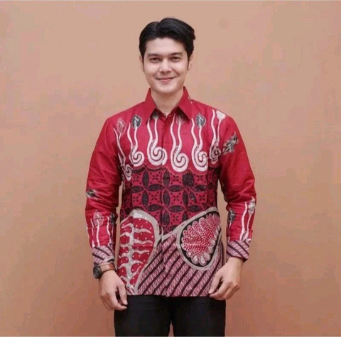 Batik Alfin - Kemejan batik pria dewasa lengan panjang motif melody keren banget