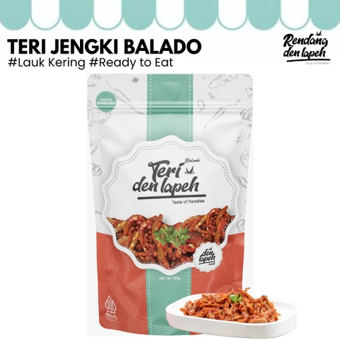Rendang Den Lapeh - Teri Jengki Balado / Teri Nasi Plastik Vakum