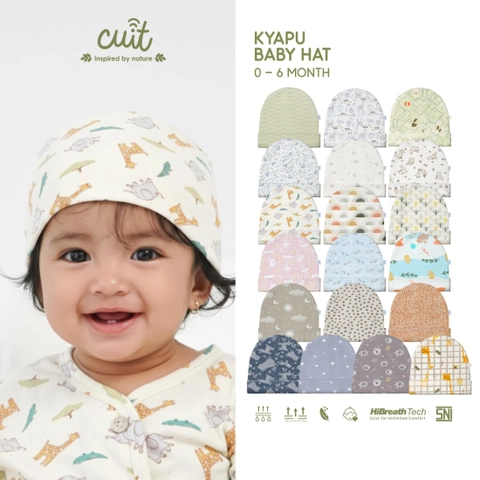 Kintakun Baby - KINTAKUN BABY X CUIT Baby Kyappu Hat Motif- Topi Kupluk Bayi 6 Bulan