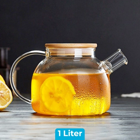 RUMAH RAYA - (PO) Teko Pitcher Teapot Maker Glass 1L- BR-384