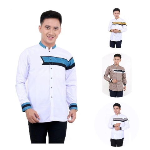 Kois Batik - Baju koko lengan panjang pria dewasa terbaru motif lidah