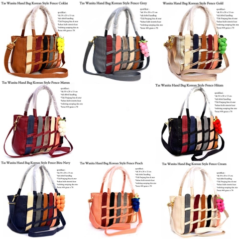Lanc Fashion - Tas Kasual Korean Fence Rainbow Fruit Selempang