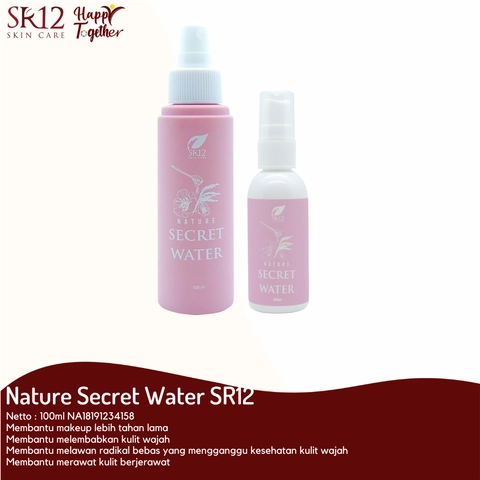 Nature Secret Water SR12 Membuat Make Up Tahan Luntur Cocok Untuk Kulit Berminyak