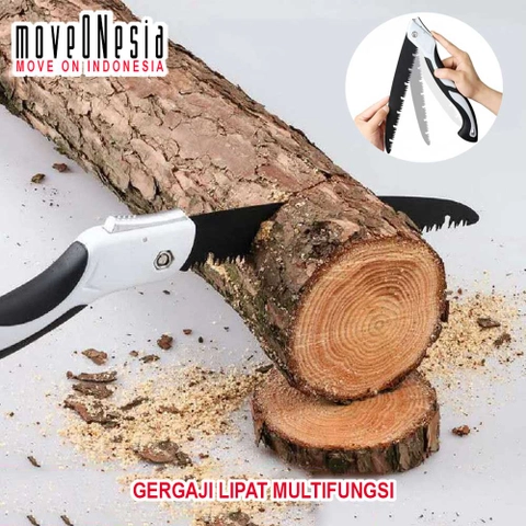 Moveonesia - Gergaji Lipat Multifungsi Portable Pemotong Dahan Kayu Folding Saw Quick Cut Tidak Mudah Bengkok