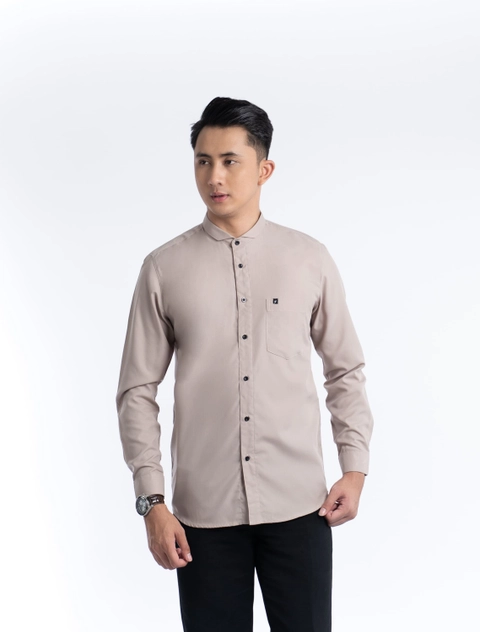 Fadkhera - Baju Koko Modern Dewasa Kamil Taupe