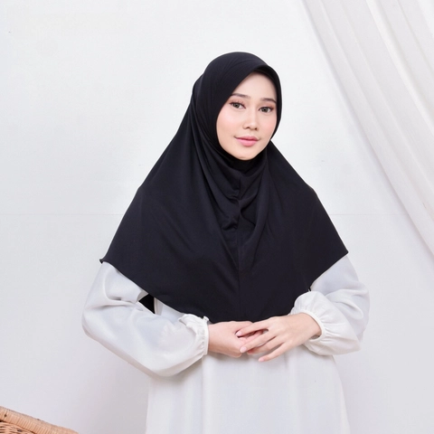 Acla Daily - Hamidah Hijab Bergo Instant Jersey Pad Antem