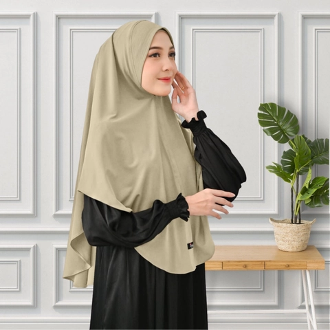 Acla Daily - Keysa Hijab Bergo Instant Jersey Soft Pad Anti Tembem
