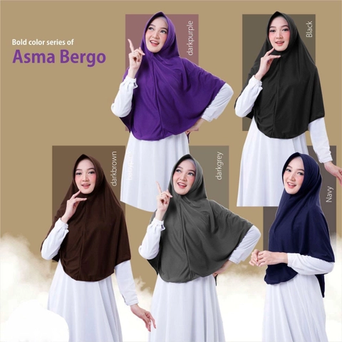 AIZANA MOSLEM FASHION - Bergo Pad Asma Jilbab dengan Topi Pad Adem Nyaman Murah
