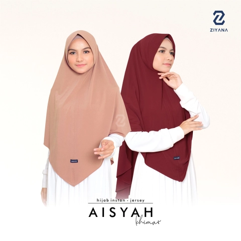 Ziyana Hijab - Hijab Khimar Aisyah Royal Jersey Premium