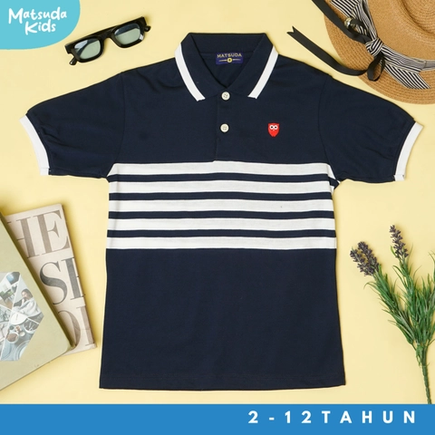 MATSUDA APPAREL - Matsuda baju kaos polo anak laki laki katun umur 2-12 Han
