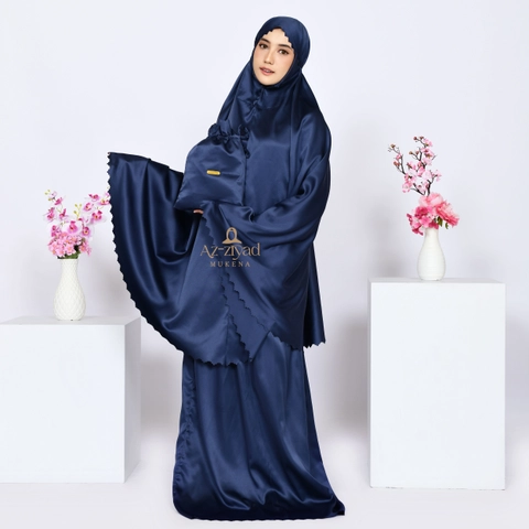 Azziyad Mukena - Mukena Dewasa Daily Laser Cut Sutra Velvet