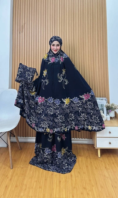 Batik Ayodha - MUKENA SAKURA ALLSIZE BAHAN SANTUNG