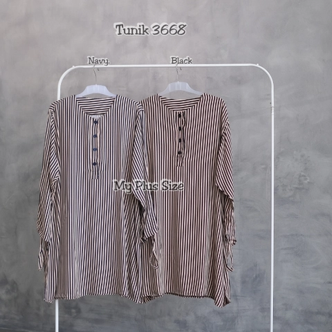 My Plus Size - Tunik Salur jumbo Wanita 3668/Ld 125 cm/ 135 cm & 145 cm