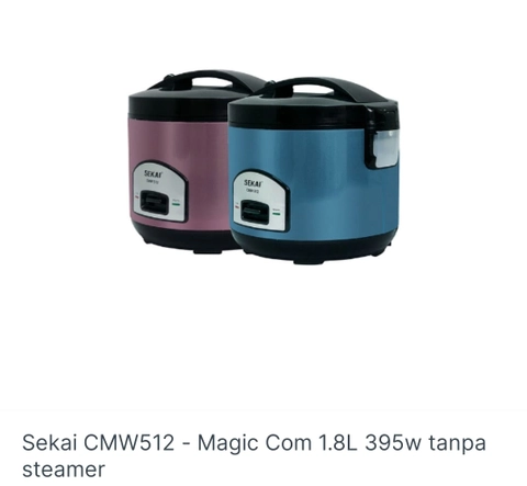 Mumtazqu Store - SEKAI Rice Cooker / Penanak Nasi Magic Com Penghangat Nasi CMW512