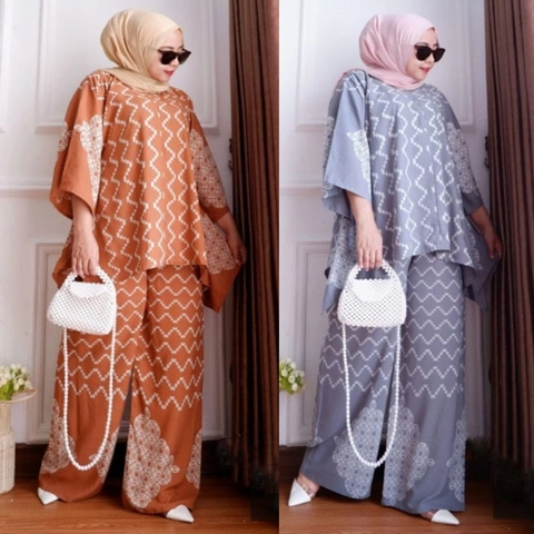Amha Collection - SIVA SET JUMBO RAYON MOTIF WAKA