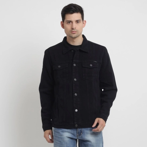Bursanekashop - JAKET JEANS PRIA // JAKET DENIM PRIA // JAKET JEANS HITAM