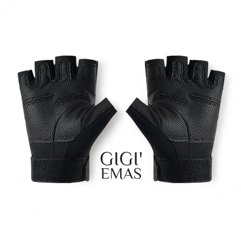 GAWUNG - Sarung Tangan Motor Vintage Custom Culture Half Finger Gloves Biker Touring Sunmori SATHIFU