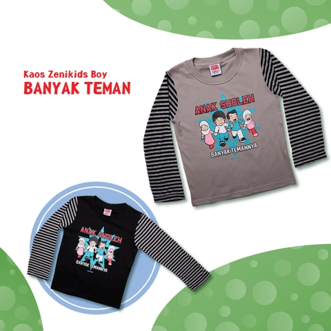 Zenitha - Kaos Zenikids Boy BANYAK TEMAN