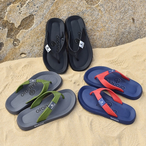Ranjojo - Sendal Jepit Pria Kasual Sangat Ringan Musim Panas Slide Cowok sandal pantai BR05