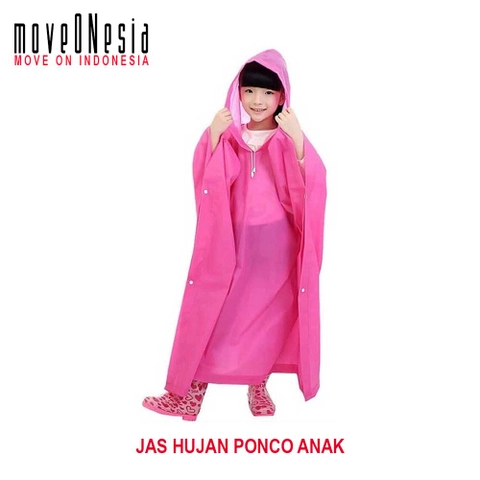 Moveonesia - Jas Hujan Ponco Anak