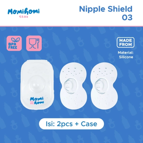 MOMI HOMI Pelindung Puting 03 Bahan Silikon Untuk Menyusui nipple Cover shiled breast pad BPA Free