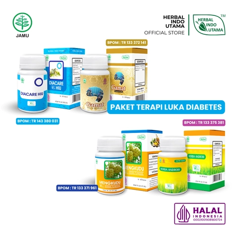 Herbal Indo Utama - Paket Terapi Herbal Mengatasi dan Mengobati Luka Diabetes