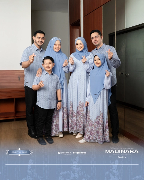 Yasmeera Official - SARIMBIT 2026 MADINARA SERIES WARNA CELESTIAL BLUE