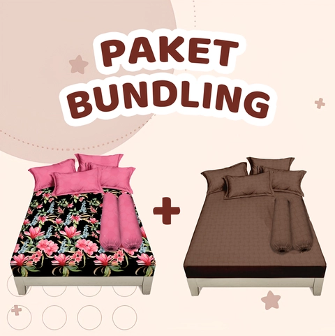 LADY ROSE OFFICIAL - Bundling Aloha Sprei King Bantal 2 Monica