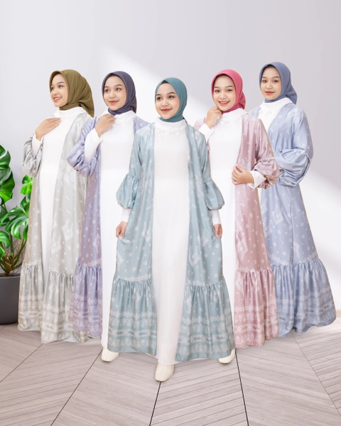 Outer Gamis Wanita Dewasa Lunara Series