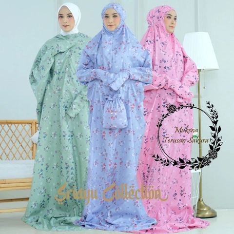 SRIAYU COLLECTION - Mukena Terusan Sakura