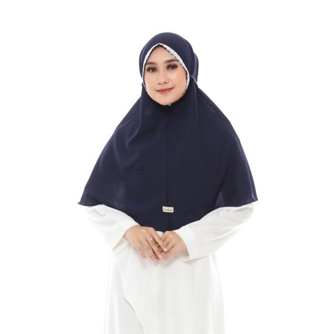 Erdua - Bergo Nisya By Erdua Hijab Instan Renda Diamond Crepe Jilbab Kerudung