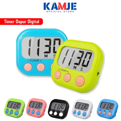 KAMJE Timer Digital Dapur Pengatur Waktu Memasak Alarm Masak KMJ038