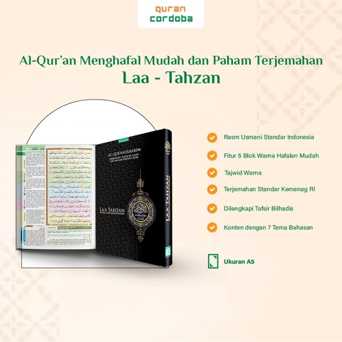 Cordoba - Eksklusif Quran Cordoba - Quran Hafalan dan Tajwid Warna Laa Tahzan A5