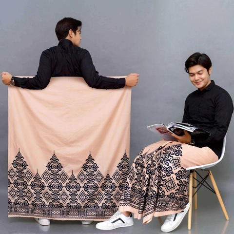 Ks muslim fashion - Sarung Santri Pria Dewasa Kekinian modern Motif Pagar alam Bangus banget