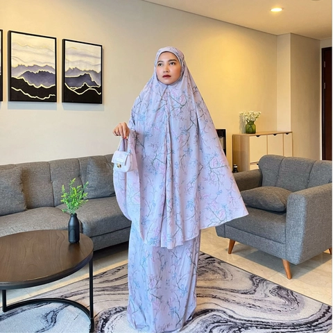 Loverhydar - Mukena Parasut Korea Flower Hana