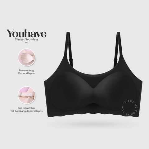 Youhave - Youve BH Seamless Sport Bra Seamless Bra BH Sport Wanita Bra Wanita Tanpa Kait 100063
